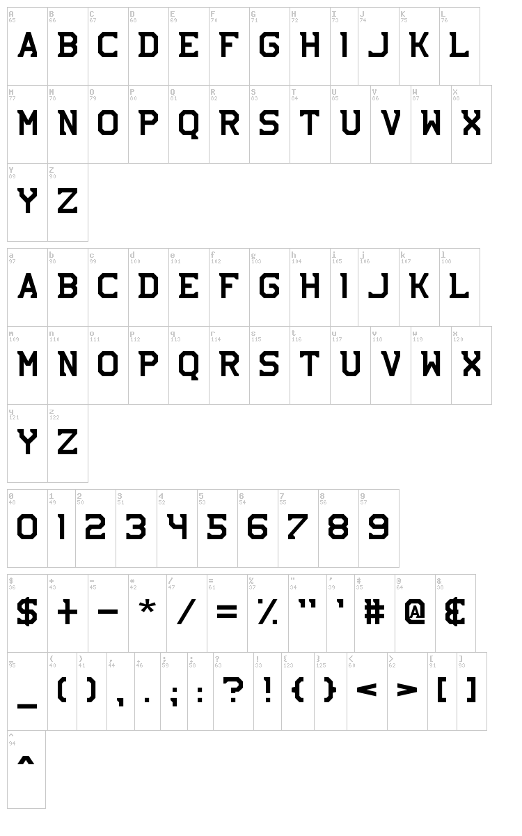 NHL Bruins font map